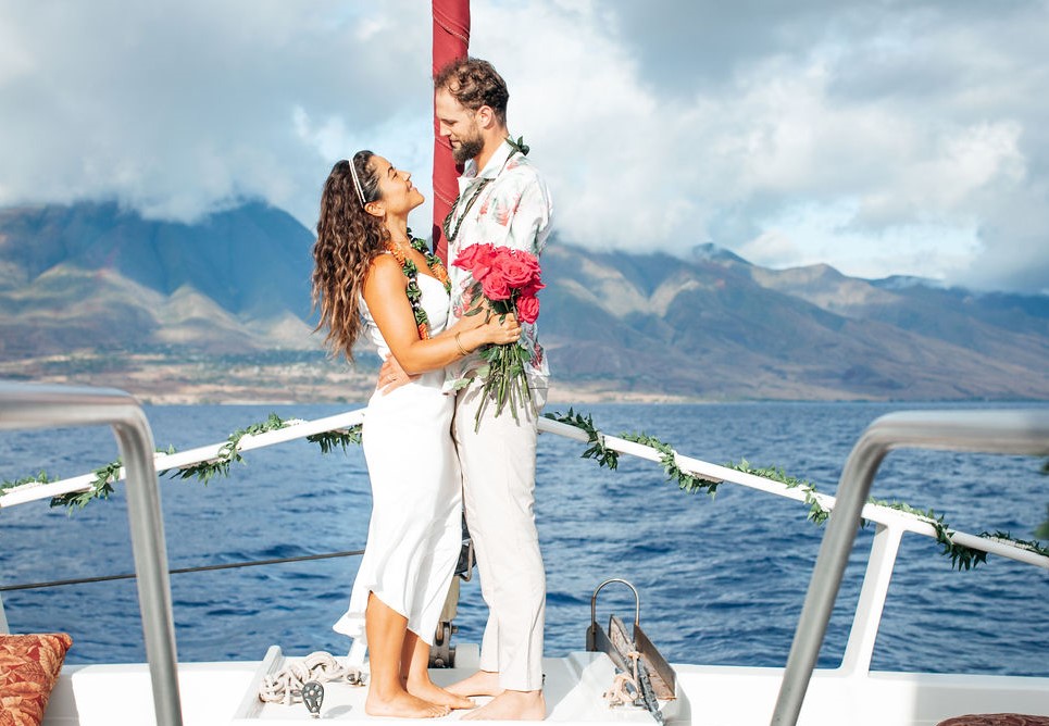 Couple on bow